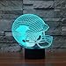 Produktbild Hauptbeleuchtung-Fußball-Hut Carolina Panthers 3D beleuchtet bunte Note geführte Lichter