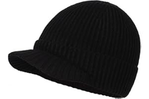 Zylioo XS/S/M/XL/XXL/3XL czapka z dzianiny na dużą głowę, czapka zimowa beanie z daszkiem, bardzo duża, zimowa, ciepła dzianinowa czapka do zegarka