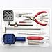 Produktbild home-organizer Tech 16 in 1 Watch Repair Tool Kit Öffner Link Entferner Spring Bar Werkzeug Tragetasche Reparatur-Entferner Kit Set Pin Schraubendreher Armbanduhr Montagekit 16 PCS enthalten