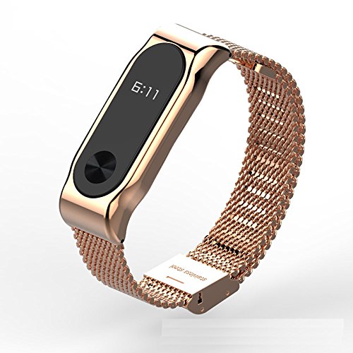 Pinhen MI Band 2 Banda de Silicona Metal Mesh Repuesto Correa de Recambio Brazalete Extensibles Surtido de Colores para Xiaomi Mi Band 2 Wireless Pulsera Mesh Rose reviews Pinhen MI Band 2 Banda de Silicona Metal Mesh Repuesto Correa de Recambio Brazalete Extensibles Surtido de Colores para Xiaomi Mi Band 2 Wireless Pulsera Mesh Rose