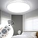 Produktbild ADEMAY 36W Runde Dimmbar Modern LED Deckenleuchte Kristall Deckenlampe Wandlampe Schlafzimmer Wandlampe Schlafzimmer Mit Fernbedienung (36W Runde)