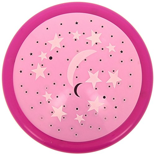 Promobo - Lampada da notte, a pulsante, proiezione di stelle nel cielo, cambia colore, colore: rosa