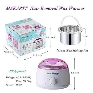 MAKARTT Wax Warmer Electric Hair Removal 14 oz Wax Melting Pot Wax Depilatory Machine - Image 4