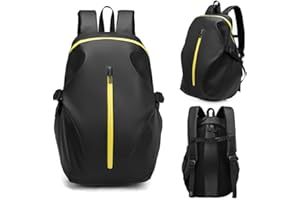 mjmoto Zaino da moto, riflettente per casco da moto, zaino per uomo e donna, zaino da viaggio impermeabile a tracolla