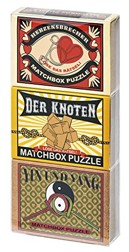 Preisvergleich Produktbild Moses 92085 - Prof Puzzle Matchbox Triple Set Herz
