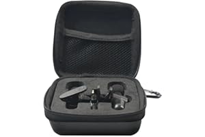 BCEPDCHR Kabellose Mikrofonhülle Mikrofonhülle Hard Travel Carring Case mit 3 Steckplätzen für kabelloses Lavalier Mikrofon Ansteckmikrofon