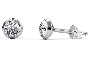 TIABELLE – Ohrstecker TRUMPET aus Titan mit funkelnden Swarovski® Zirconias – Ohrringe für Damen – allergenfrei & hautverträglich – Handmade in Germany