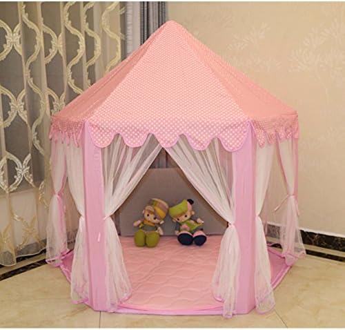 GUMO-Children tent, tent room, large toy house, a large house mosquito, puzzle game,Pink