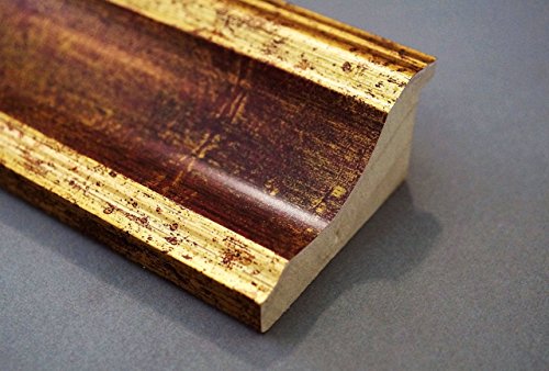 Spiegel Wandspiegel Badspiegel – Acta Rot Gold 6,7 – handgefertigt – 200 Größen zur Auswahl – Antik, Barock – 90 x 140 cm AM - 7