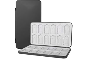 REQAG 1 pudełko do przechowywania kart do gry Switch, kompatybilne z Nintendo Switch OLED, model/Switch Lite, 24 w 1, etui ochronne, organizer na karty do gry