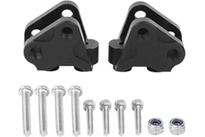 Dilwe Supporto per Collegamento RC, Attacco per Collegamento Tiranteria Inferiore Anteriore Posteriore Compatibile con Auto RC AXIAL SCX10-II(Nero) Accessori per modellini di Auto