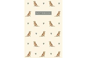 Golden Retriever Notebook: Cute Aesthetic Lined Journal for Golden Retriever Dog Lovers