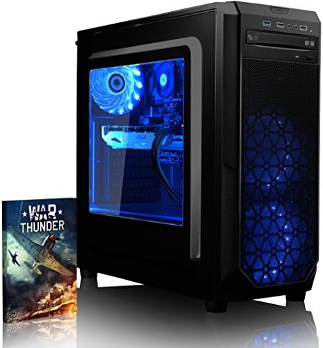 VIBOX Gaming PC - Kaleidos RMR760-23 - 3.8GHz AMD Ryzen 8-Core CPU, Radeon RX 460 GPU, Extreme, Desktop Computer with Game Bundle, RGB LED Kit and Lifetime Warranty* (AMD Ryzen 7 1700X Eight 8-Core CPU Processor, AMD Radeon RX 460 2GB Graphics Card, 16GB Crucial Ballistix White 2400MHz DDR4 RAM Memory, Super Fast 480GB Solid State Drive SSD, 2TB (2000GB) Sata III 7200rpm Hard Drive HDD, 85+ Rated PSU Power Supply, CIT Prism Black Case, Asus AM4 B350 Motherboard, No Operating System Installed)