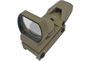 Hauska Tattico Red DOT Softair 4 reticoli 5 Impostazioni di Luminosità Punto Rosso per Fucile con Attacco