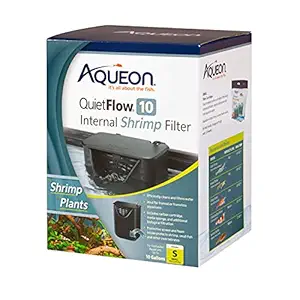 Aqueon QuietFlow Internal Shrimp Filter for Freshwater Aquariums up to 10 Gallons