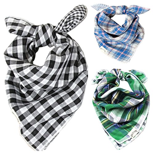 Thenice Baby Bandana Drool Cotton Bibs Scarf Set (Boy 3pcs)