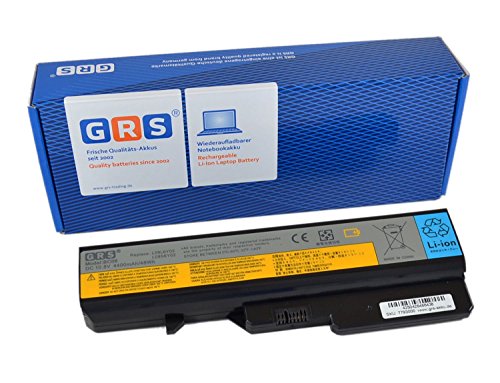 GRS Notebook Akku für Lenovo IdeaPad G460, G560, G570, G575, ersetzt: 121001071 121001091 121001094 121001095 121001096 121001097 57Y6454 57Y6455 L08S6Y21 L09C6Y02 L09L6Y02 L09M6Y02 L09N6Y02 L09S6Y02 L10C6Y02 L10M6F21 L10P6F21 L10P6Y22 LO9L6Y02 LO9S6Y02, Laptop Batterie 4400mAh, 10.8V
