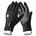 Produktbild Touchscreen Handschuhe, Mothca Winter Warm Winddicht Wasserdicht Fahrradhandschuhe Herren und Damen Mehrzweck Rutschfest Outdoor Laufhandschuhe Skifahren Radfahren Camping Fahren Unisex Voller Finger Gloves für Smart Phone (Schwarz,M)