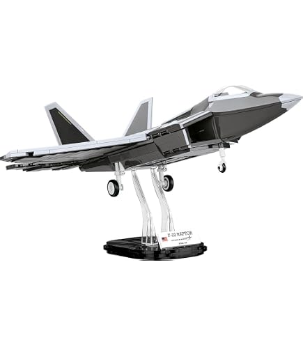 Avion De Guerre F-22 Raptor USAF En Métal à L'échelle 1/100 - Couleur Armée, Fabrication Alliage Moulé, Neuf
