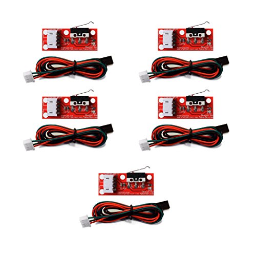 KOOKYE 5 de final de carrera mecánico + Cable interruptor mecánico set para impresora 3D RepRap ensamblar Mendel rampas CNC 1,4