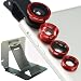 Produktbild First2savvv JTSJ-4N1-A08G3 rot Handy Universal 4 in 1 Clip Kamera Profiklasse Lens Kit (Fischauge, Weitwinkel, Makro-Objektiv und Barlow) für Samsung Galaxy Note Edge Note 4 Note 3 Note 2 S5 mini S5 ALPHA K zoom S4 S4 mini A3 A5 CORE Max LG OPTIMUS L5 ii E460 L7 II P710 G2 D802 Nexus 5 D821 G-Flex D955 L40 D160 G PRO 2 G2 MINI D620 G3 D855 G3 S D722 L20 D100 L30 D120 L50 D213 L70 D320 L90 D405 F60 D390N Flex 2 H955 G4 G2 mit mini stehen