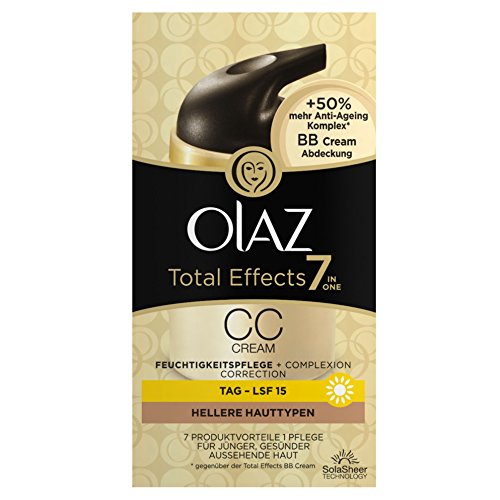 Olaz Total Effects 7-in-1 CC Cream Feuchtigkeitspflege Hellere Hauttypen, 50 ml - 4