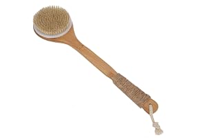 Back Brush for Shower Men, Dry Brushing Body Brush Body Scrubber Dusch Back Brush Lång Handtag Badskrubber Massager Exfoliera