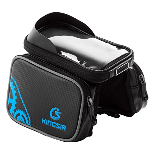 Duomishu Rahmentaschen Fahrrad Tasche mit Handy-Platz für Smartphone unten 5.5 Inch