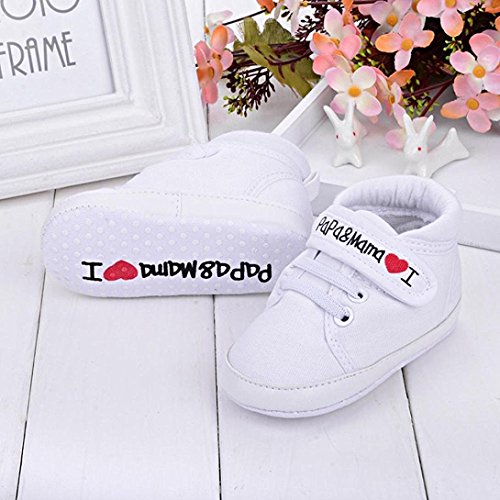 Auxma Niedlich Kind Baby Säugling Junge Mädchen weiche Sohle Kleinkind Schuhe Leinwand Sneak - 4