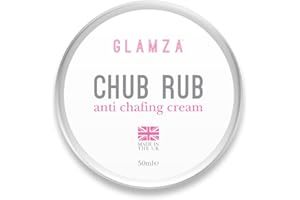 Glamza Chamois Cream Chub Rub’ Anti Chafing Cream for Men & Women - Prevents Chaffing for Cyclists, Runners and More 50ml