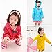 Bowknot Toddler Rain Wear Cute Baby Rain Jacket Infant Raincoat YELLOW S