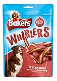 Bakers Whirlers Dog Treats Bacon and Cheese, 175 g - Pack of 6