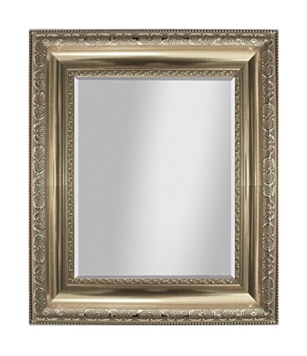 Großer Wandspiegel Silber 85×79 cm Barock mit Facettenschliff Spiegelglas und Verzierungen Badspiegel Ankleidespiegel Garderobenspiegel STAR-LINE® - 4