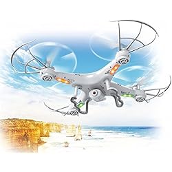 Top Race® Drohne für Anfänger und kinder, Quad hd Kamera, Fliegende spielzeug mit fernbedinung, ultrastabil 4-Kanal Quad-Copter Drone Drohne mit Kamera & Videoaufnahme, mit 1 Rückkehr- und Gewindemodusoption, fpv, mini drohne, dji k syma TR-Q511