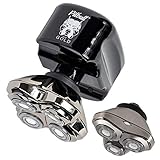 Skull Shaver Pitbull Gold PRO with Bonus CR3 Blade Men's Electric Head and Face Shaver - Electric Razor for Head and Face (USB Charger)