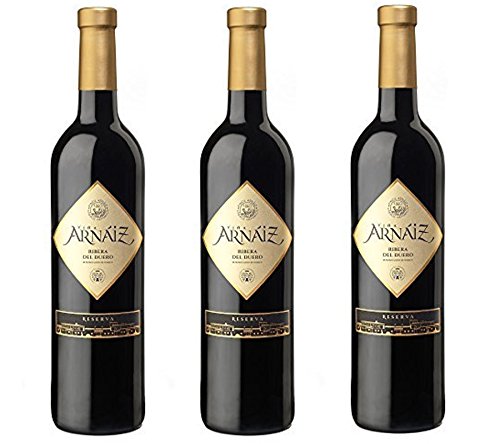 Viña Arnaiz Reserva D.O Ribera del Duero Vino Tinto - 3 Botellas x 750 ml - Total : 2250 ml