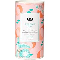 P & T Perfect Day, Loser Ganzblatt Bio Weißtee Master Blend, Chinesische Weißteemischung mit Früchten und Blumen (100g…