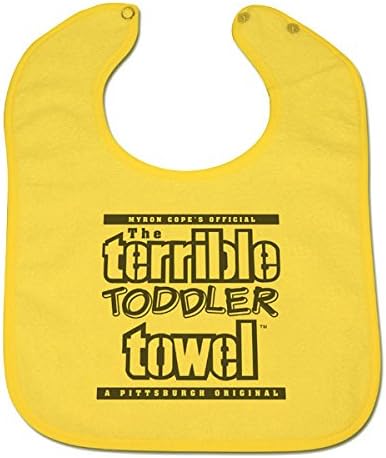 NFL Pittsburgh Steelers Terrible Towel, Black, Gold, One Size Fits Most
