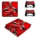 Produktbild THTB Playstation 4 Slim + 2 Controller Aufkleber Schutzfolien Set - Deadpool (2) /PS4 S