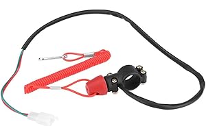 Interrupteur Universel pour Guidon de Moto 22mm, Keenso Moto 7/8 Montage de Guidon étanche Start Kill Switch
