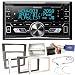 Produktbild Kenwood DPX-7100DAB Bluetooth USB MP3 Autoradio iPhone iPod Doppel Din AOA 2.0 DAB+ Digitalradio Einbauset für Opel Astra H Corsa D Zafira B Antara, Farbe der Radioblende:Silber (Matt-Chrom)