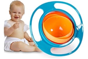 DMZK Anti-Renversement Propre Bol Rotatif, 360 ° Enfants Évitez Les Aliments Renverser pour Nourrir Bébé sans