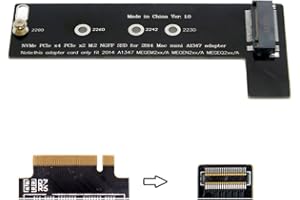 chenyang Adaptateur d'extension M.2 PCIE NVME/AHCI SSD vers Macbook Mini SSD interne pour MacBook Mini A1347 MEGEN2 MEGEM2 MEGEQ2
