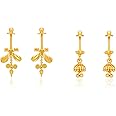 Luv Fashion Tradition Bugadi, Bugdi, Gold Plated Bugadi for Women & Girls Alloy Earring Pack Of 2PairCMB1906,1911