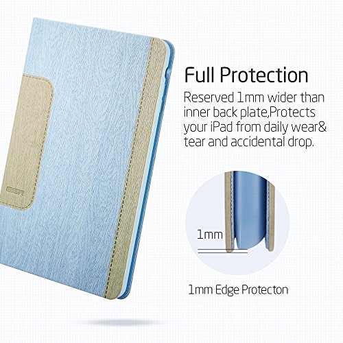 iPad Mini Hülle, ESR® Auto aufwachen / Schlaf Funktion und Einstellbarem Blickwinkel Funktion Schutzhülle für iPad Mini 3/2/1 (Blau) - 6