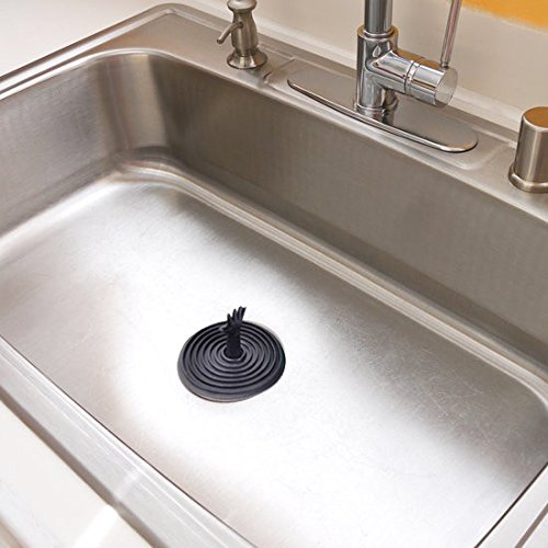 Waschbeckenstöpsel Abfluss-Stöpsel Waschbecken Badewanne Stöpsel Silikon #2349, Farbe:Orange - 8