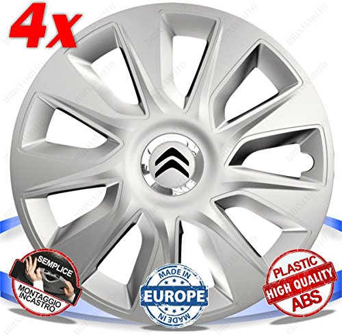 Set Di 4 Copricerchi Originali Citroen 98136143VV Per Berlingo (2008-2016) – 15 Pollici