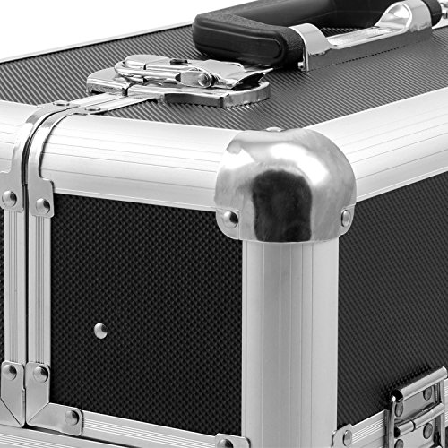 Werkzeugkoffer Alurahmenkoffer Multikoffer Etagenkoffer abschließbar schwarz - 4