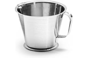 Forgast Pichet doseur | Acier inoxydable | Capacité 500 ml | Tasse à mesurer avec poignée | Pichet à mesurer | Échelle millilitre | Parfait pour mesurer les liquides et les ingrédients en vrac