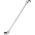 DURATECH 14 * 15mm Extra Long Flex-Head Ratcheting Wrench, Metric, CR-V Steel